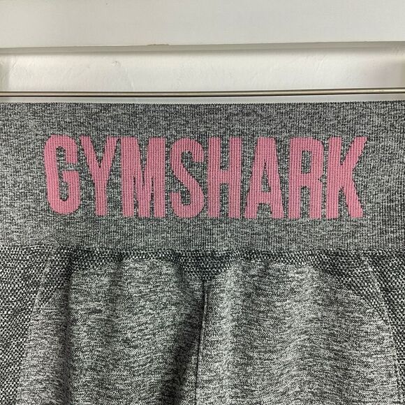 Gymshark Charcoal Marl Pink Flex Cycling Shorts XS - Picture 3 of 6